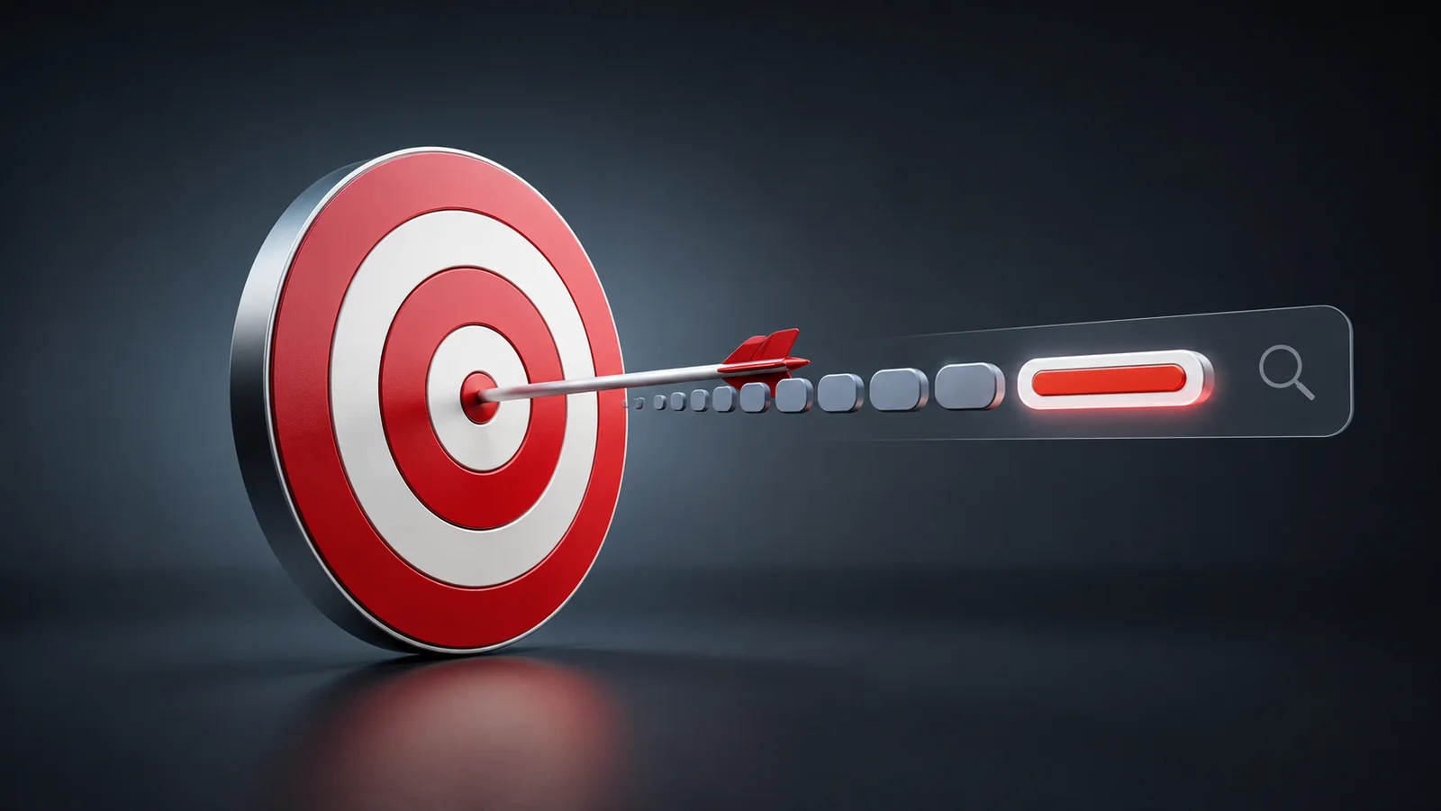 Target illustrating precise long-tail keyword targeting for SEO success