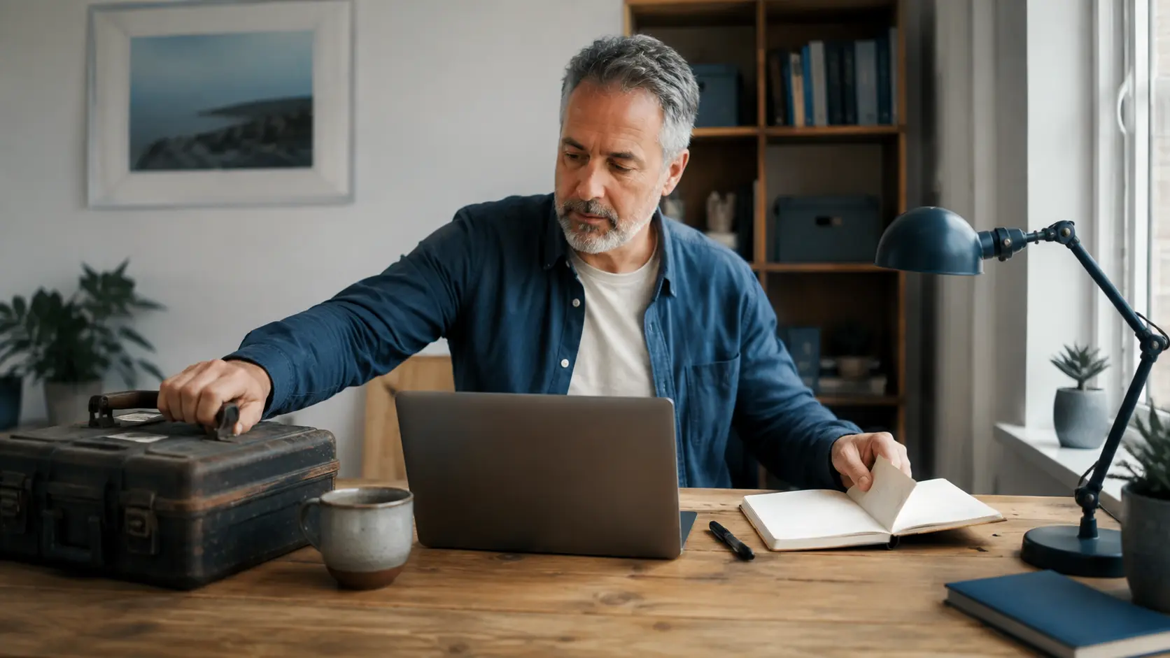 Mature professional preparing for a positive change of career